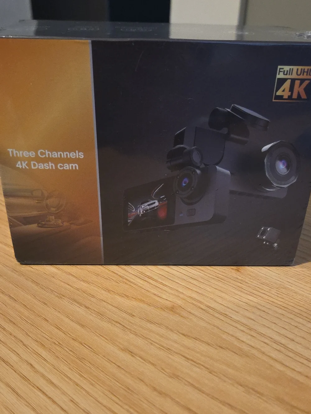 3-Channel 4K Dash Cam - Black